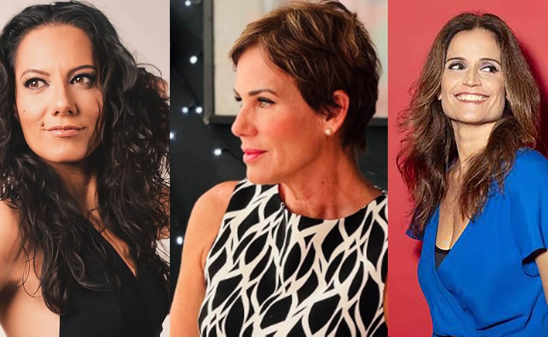 Luana Mallet, Andrea Veiga e Carol Saboya